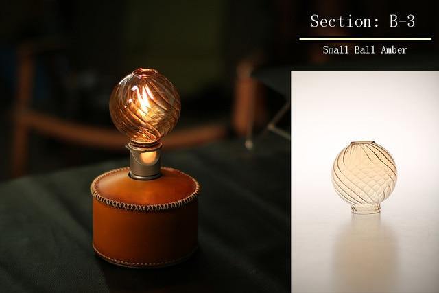 Floroux Lampe de camping en verre pour extérieur