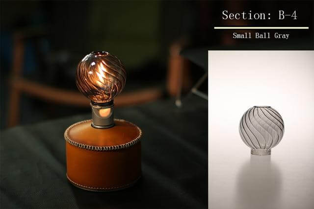 Floroux Lampe de camping en verre pour extérieur