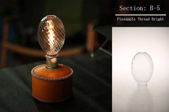 Floroux Lampe de camping en verre pour extérieur