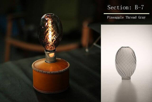Floroux Lampe de camping en verre pour extérieur