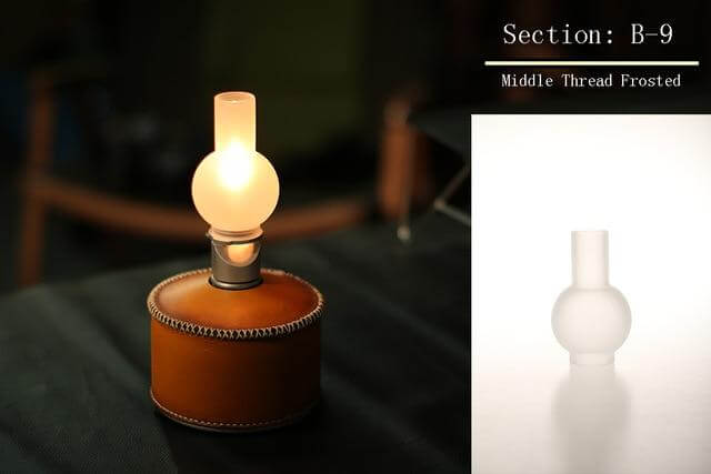 Floroux Lampe de camping en verre pour extérieur