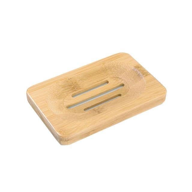Floroux Bamboo Soap Dish | Durable Storage | Non-Slip Design | Ideal for Bathrooms