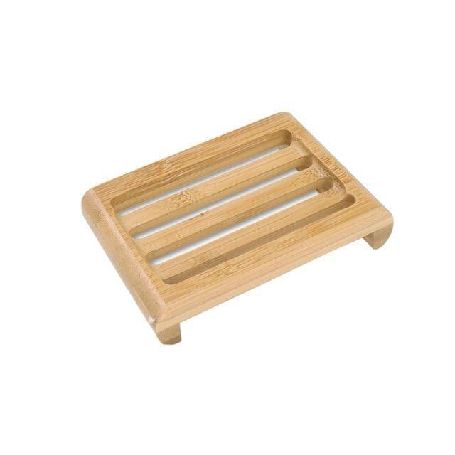 Floroux Bamboo Soap Dish | Durable Storage | Non-Slip Design | Ideal for Bathrooms