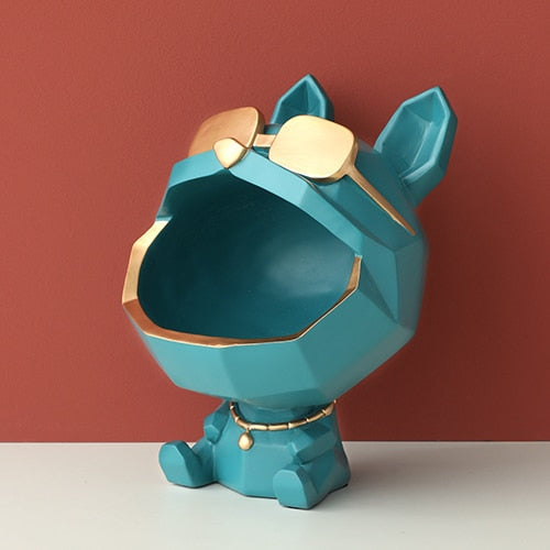 Floroux Figurine de chien Boîte de rangement multifonctionnelle