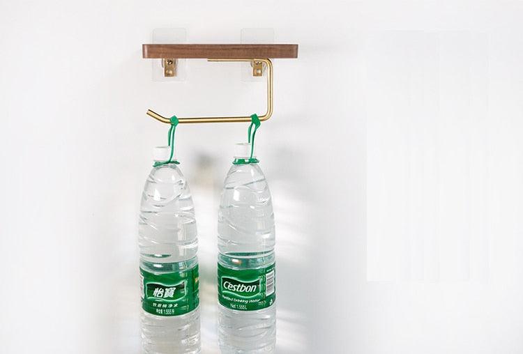 Multifunctional toilet paper holder Floroux in wood | Practical and elegant | Screw mounting | In different colors