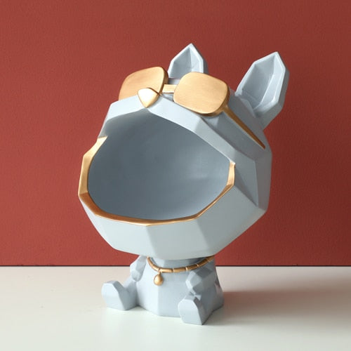 Floroux Figurine de chien Boîte de rangement multifonctionnelle