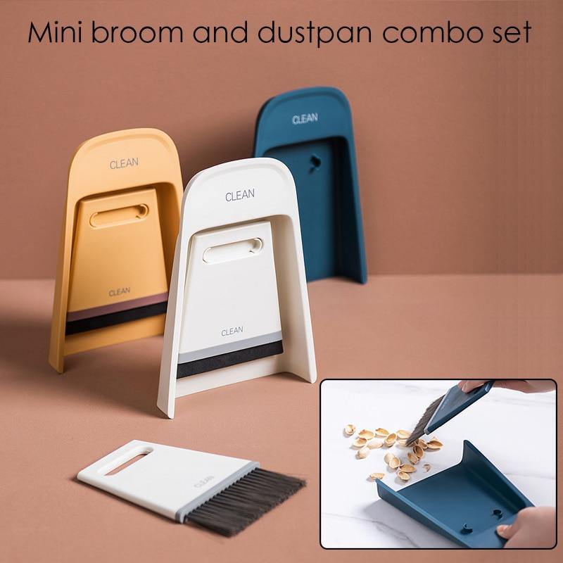 Floroux Mini Cleaning Set Nordic | Scoop & Broom | Compact | Elegant | Effective