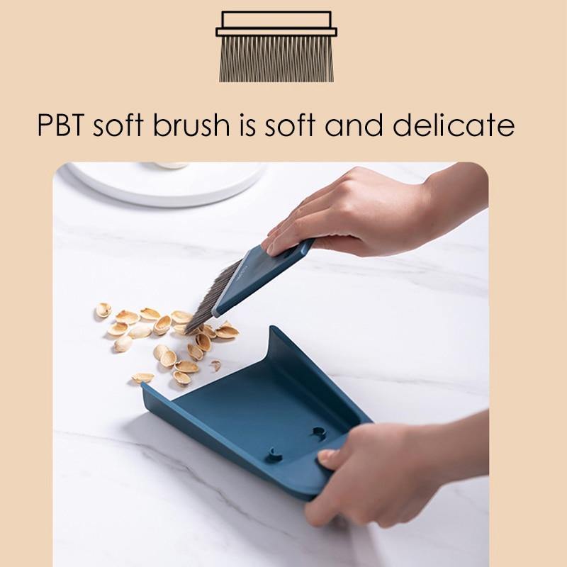 Floroux Mini Cleaning Set Nordic | Scoop & Broom | Compact | Elegant | Effective