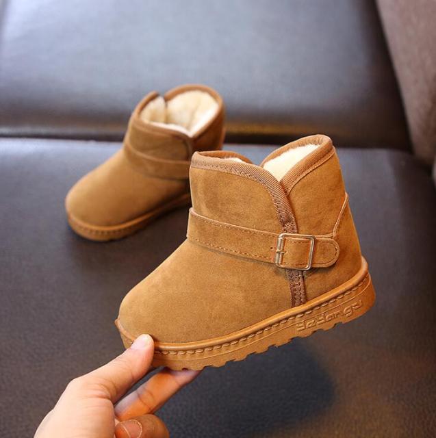 Bottes d'hiver chaudes en polaire pour enfants