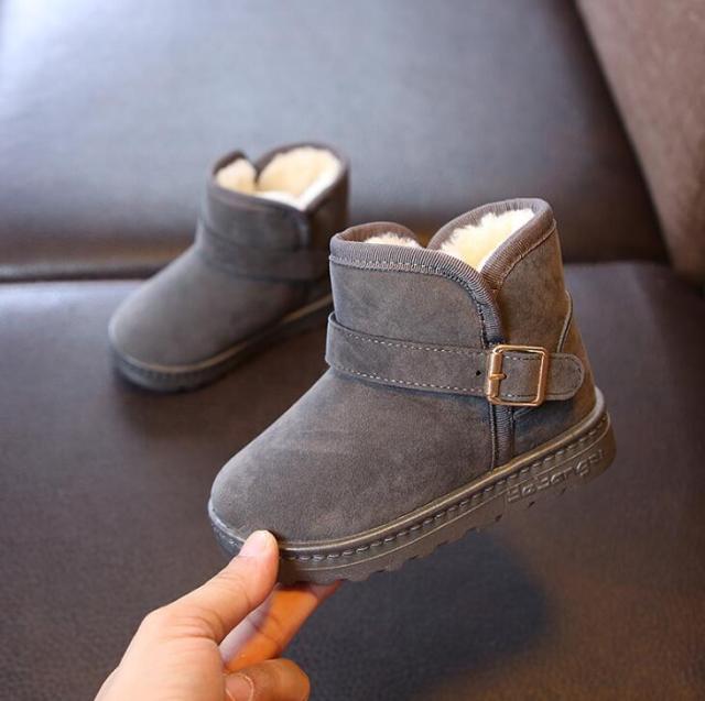 Bottes d'hiver chaudes en polaire pour enfants