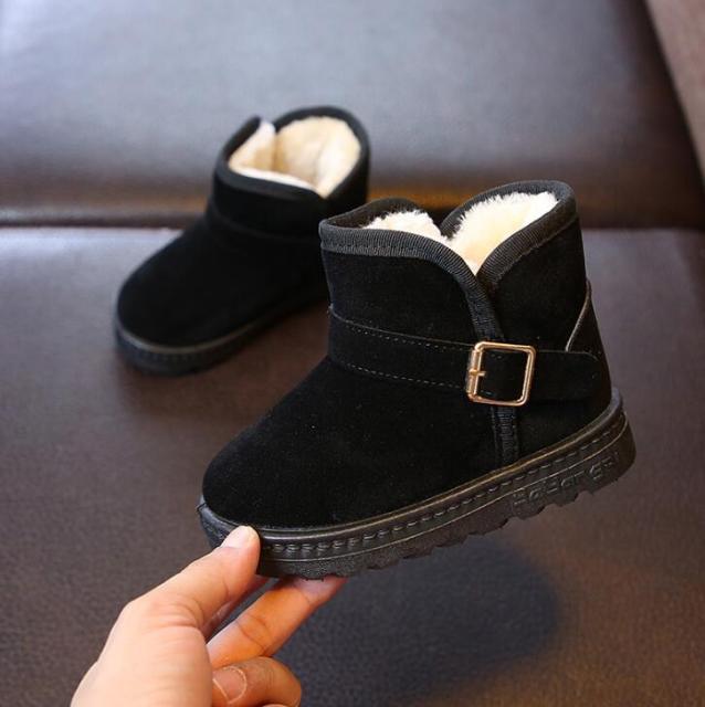 Bottes d'hiver chaudes en polaire pour enfants