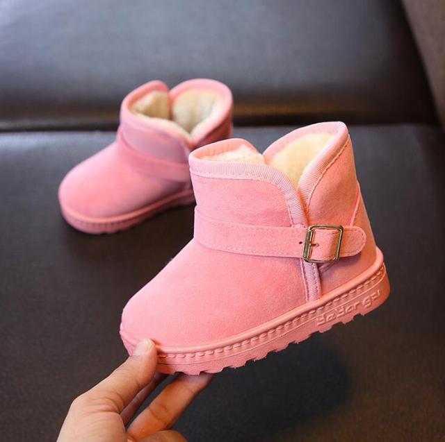 Bottes d'hiver chaudes en polaire pour enfants