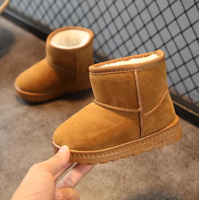 Bottes d'hiver chaudes en polaire pour enfants