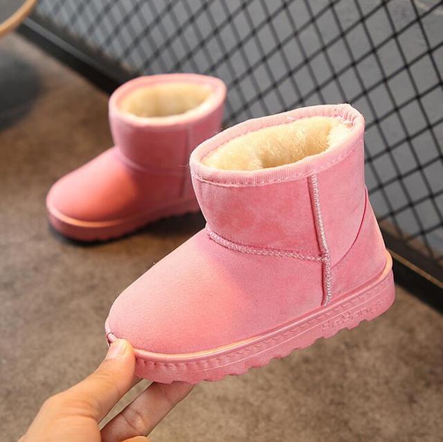 Bottes d'hiver chaudes en polaire pour enfants