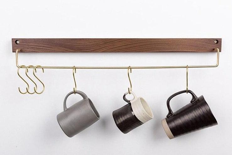 Floroux Wooden Towel Holder | Minimalist Design | Space Saving Towel Holder for Bathroom & Bedroom