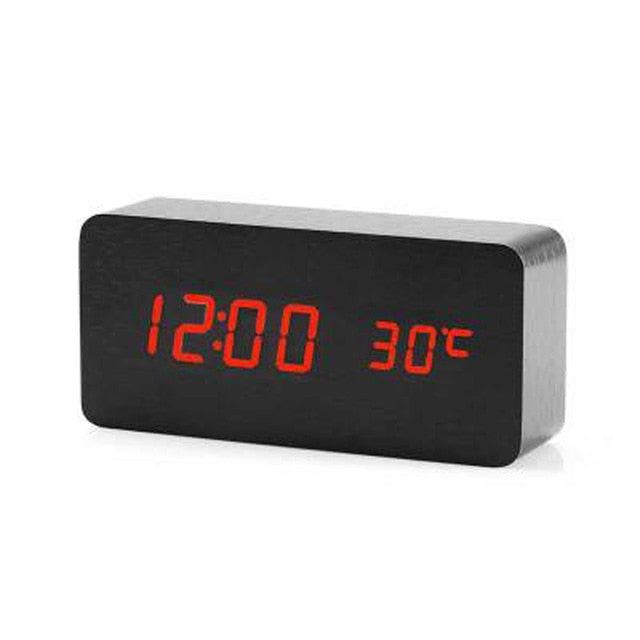 Réveil LED numérique nordique avec commande vocale – Rendez votre matinée sans effort