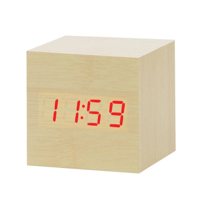 Réveil LED numérique nordique avec commande vocale – Rendez votre matinée sans effort