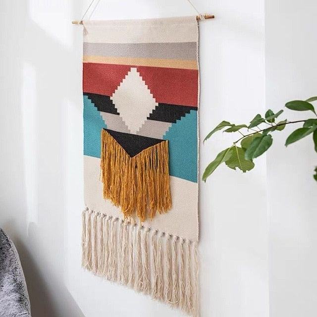 Floroux Tapis mural géométrique tufté