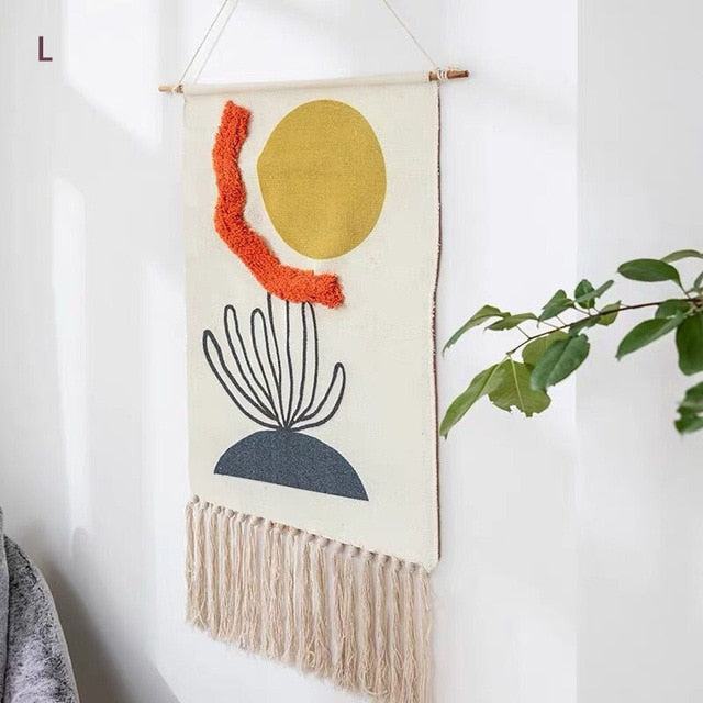 Floroux Tapis mural géométrique tufté