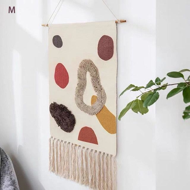Floroux Tapis mural géométrique tufté