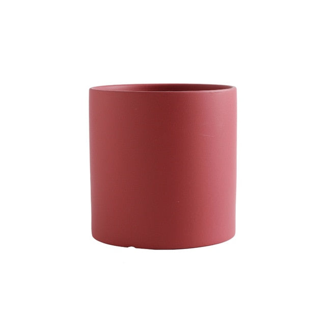 Ton coloré, 7,6 cm, petit pot en céramique pour succulentes