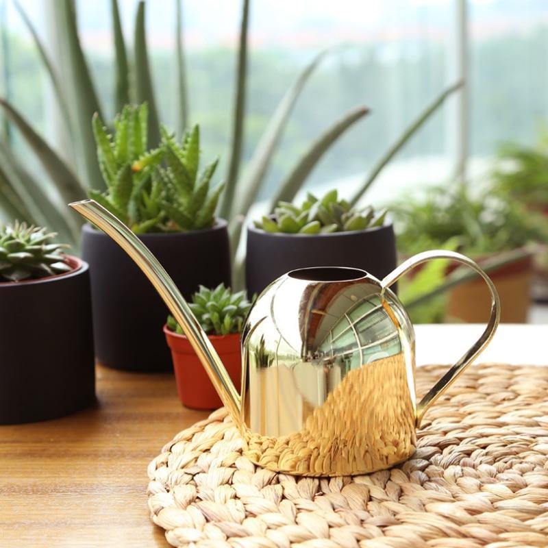 Stainless steel watering can Floroux with flexible spout | Modern design | Perfect watering | Rust resistant