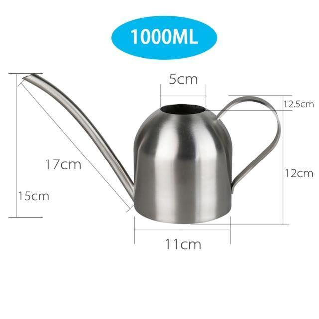 Stainless steel watering can Floroux with flexible spout | Modern design | Perfect watering | Rust resistant