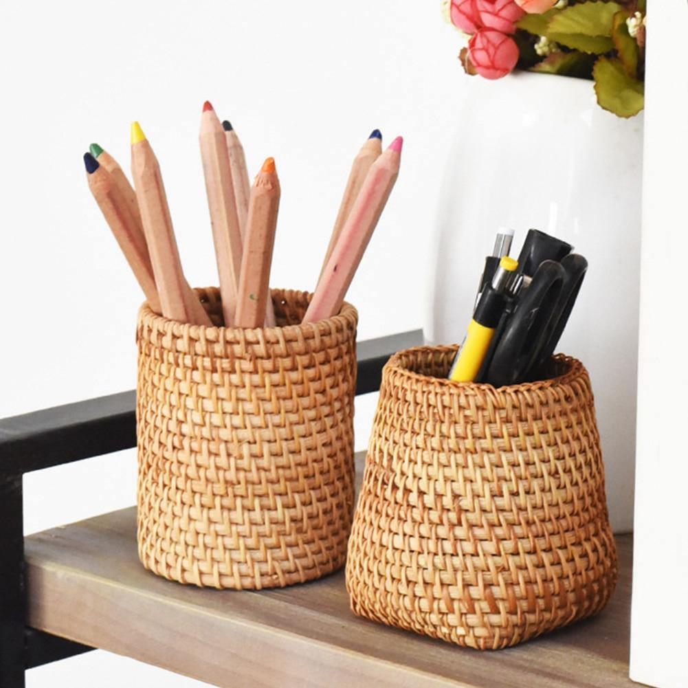 Handwoven storage basket Floroux | Rattan basket for the home | Decorative and functional storage
