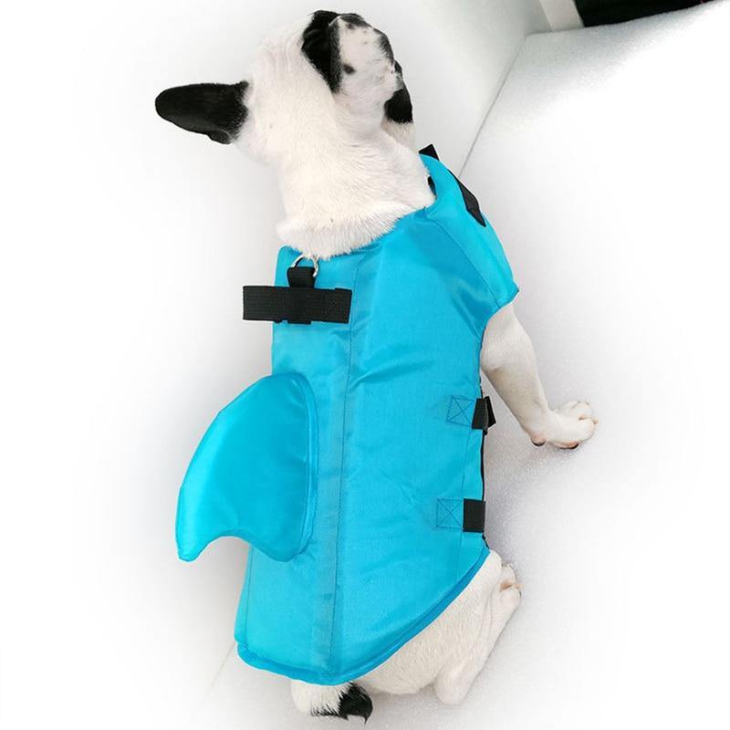 Gilet de natation pour chien requin