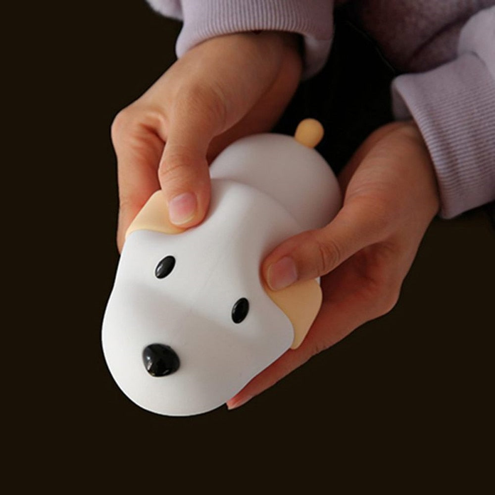 Floroux Chien Lampe de nuit dimmable