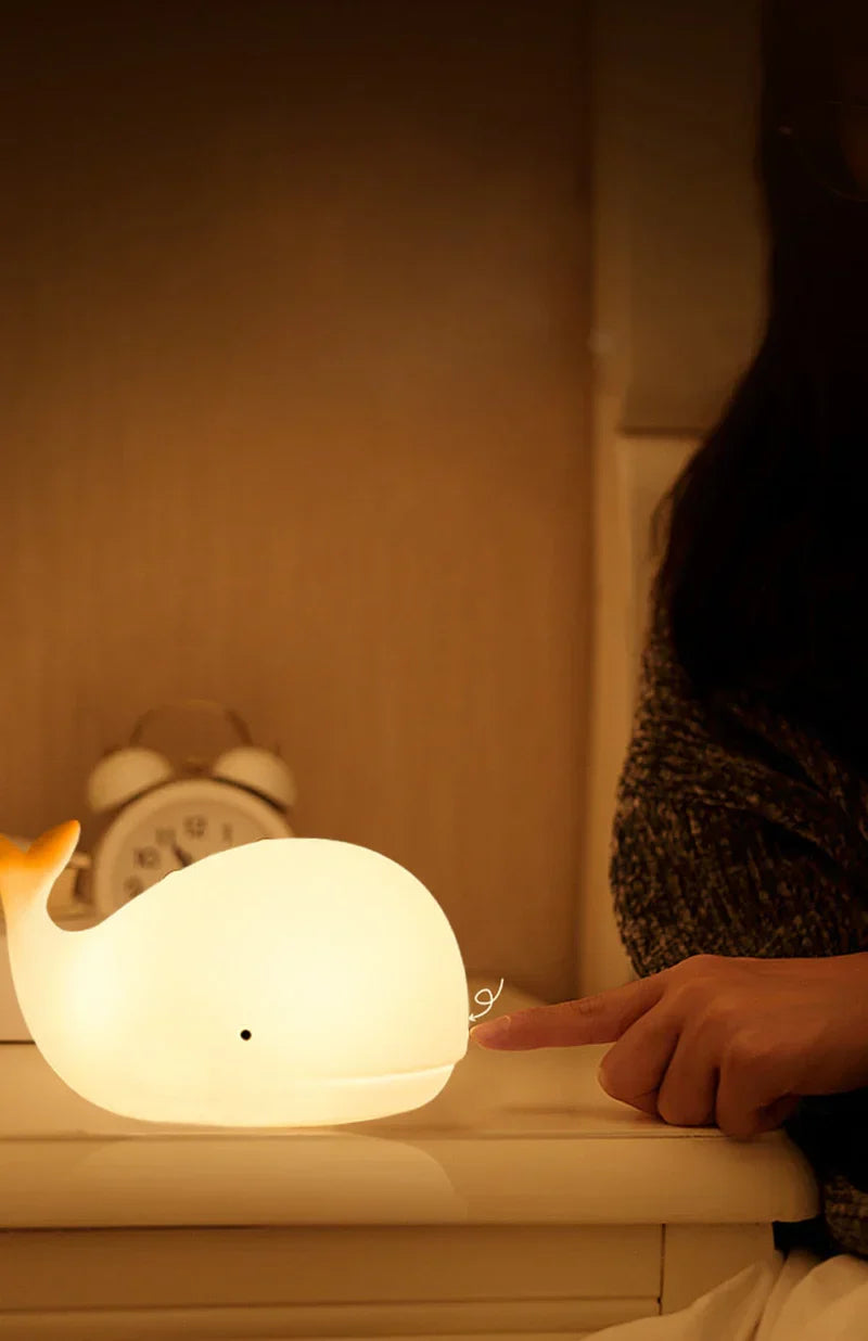 GlowWhale Lampe de Nuit - Fête Magique des Couleurs pour Enfants