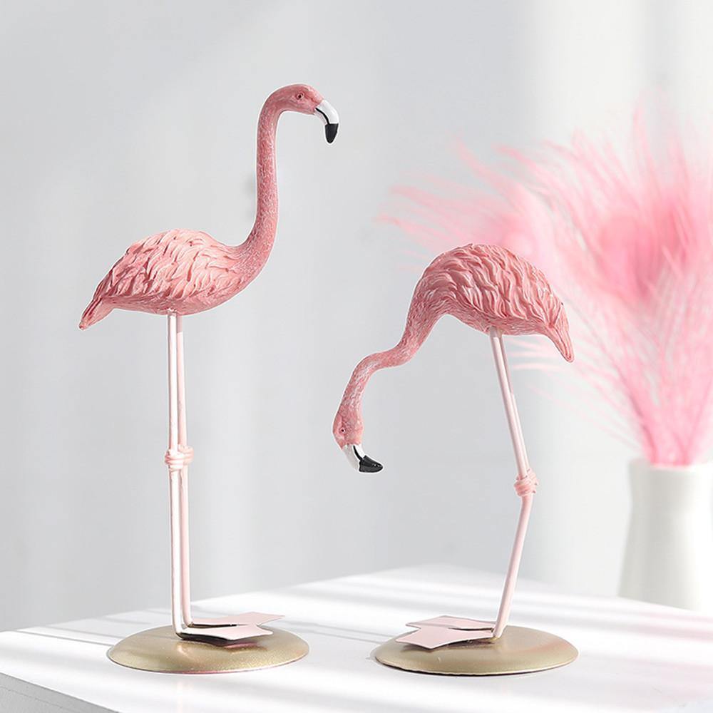 Floroux Statues Exotic Flamingos | Tropical Decoration | Elegant Decorative Figure for Home & Garden