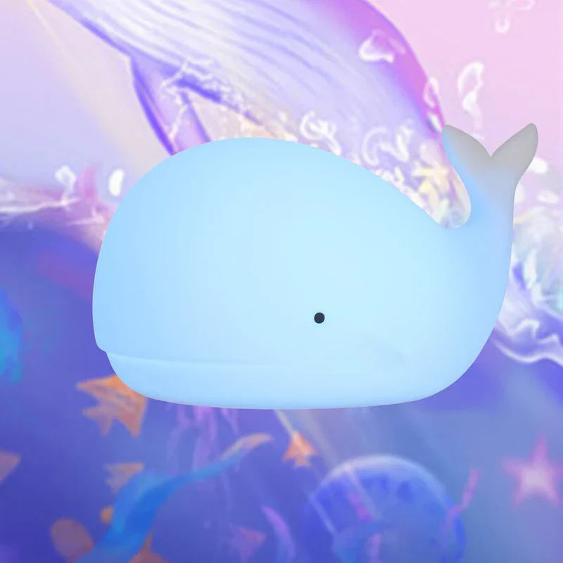 GlowWhale Lampe de Nuit - Fête Magique des Couleurs pour Enfants