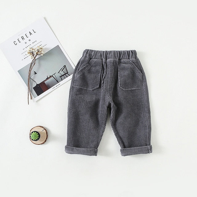 Pantalons en velours côtelé pour enfants