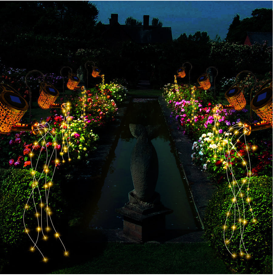 Floroux | Lumière de jardin solaire élégante avec lumières LED chaudes