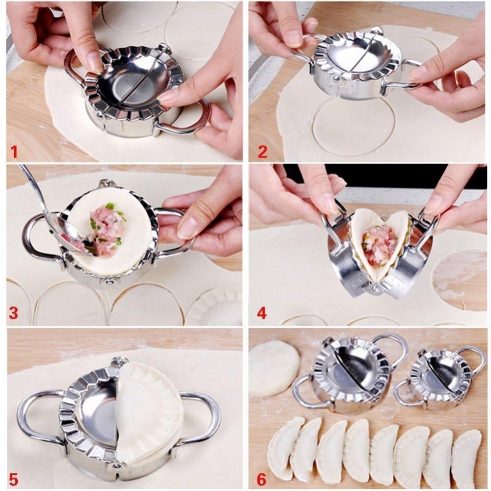 2PC Fabricant de Raviolis et Empanadas en Acier Inoxydable