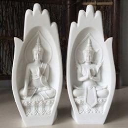 2 pièces Figurine de Bouddha
