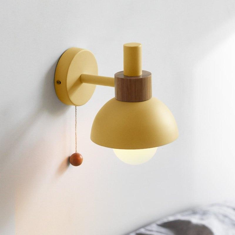 Applique colorée en bois et métal en forme de boule avec corde d'activation - Soldes