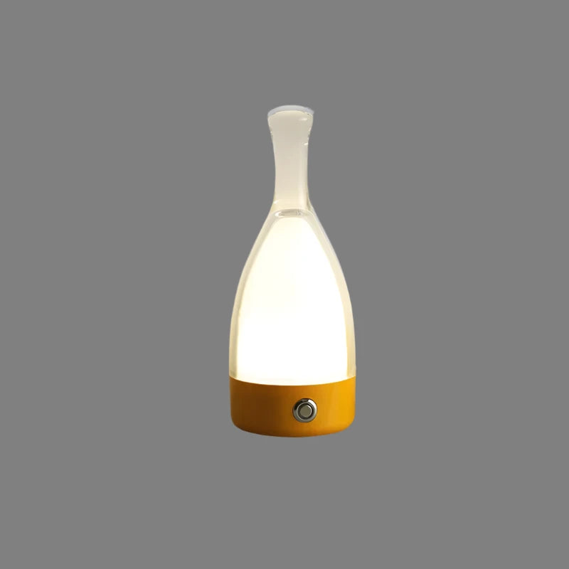 Floroux Decorative Rechargeable Night Lamp | Wine Bottle Design | Ambient LED Lighting | Wireless