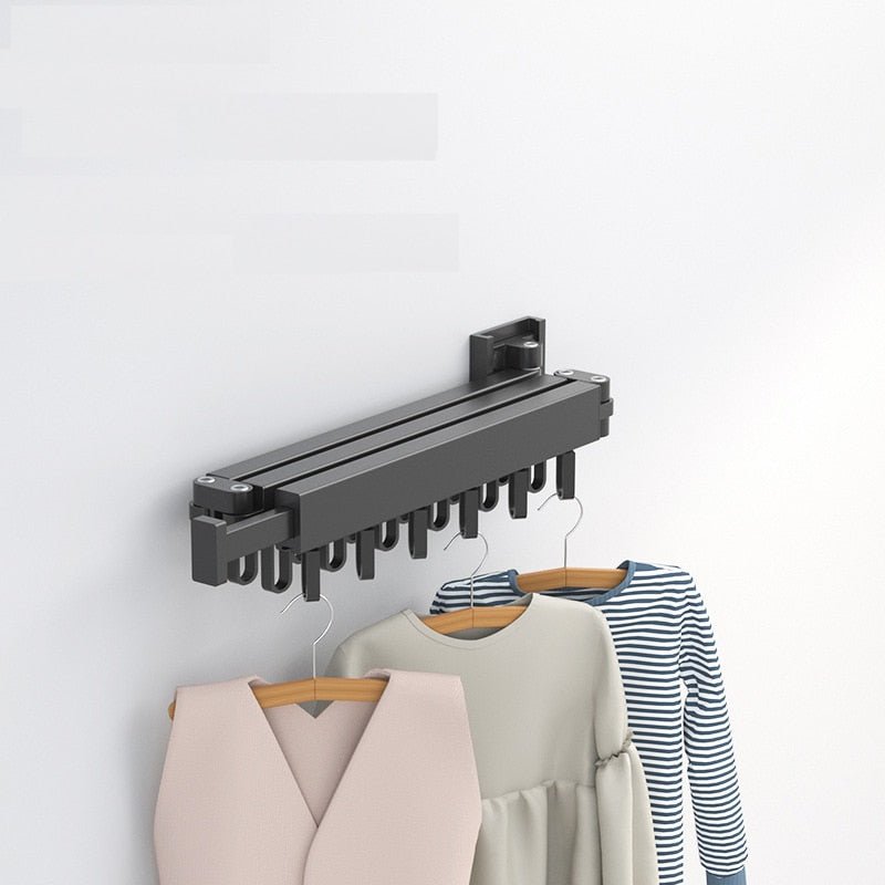 Séchoir à linge extensible, cintre pliable, montage mural