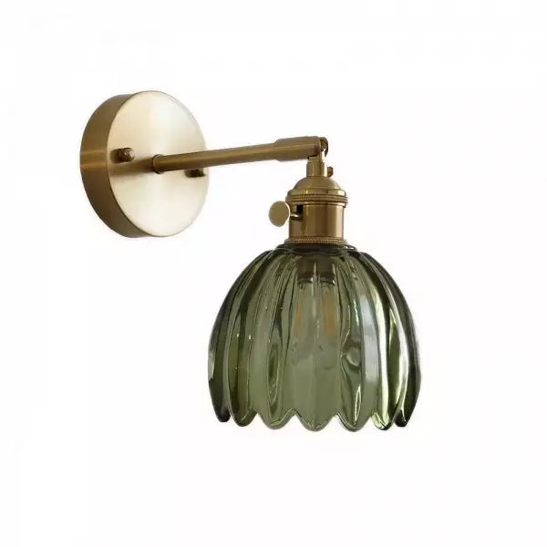 Applique Murale en Verre Tulipe Fleur Bud Floroux