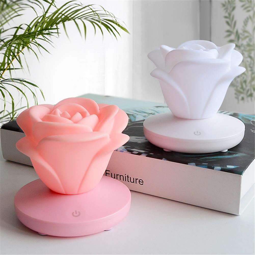 Lampe romantique à roses