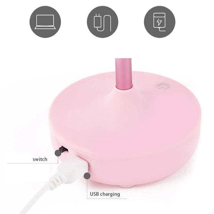 Lampe romantique à roses