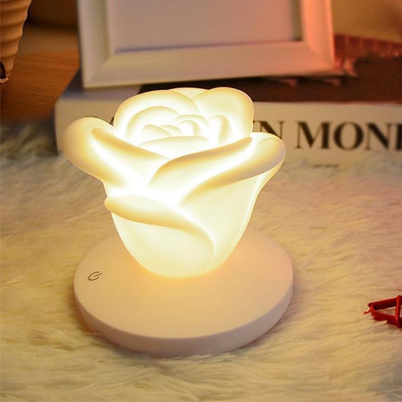 Lampe romantique à roses