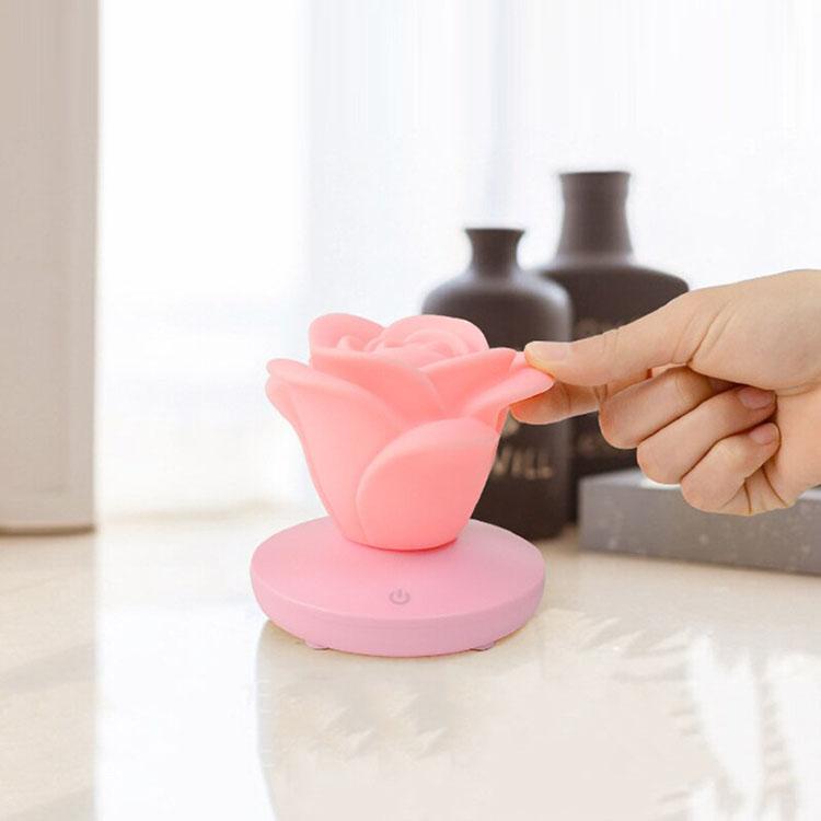 Lampe romantique à roses