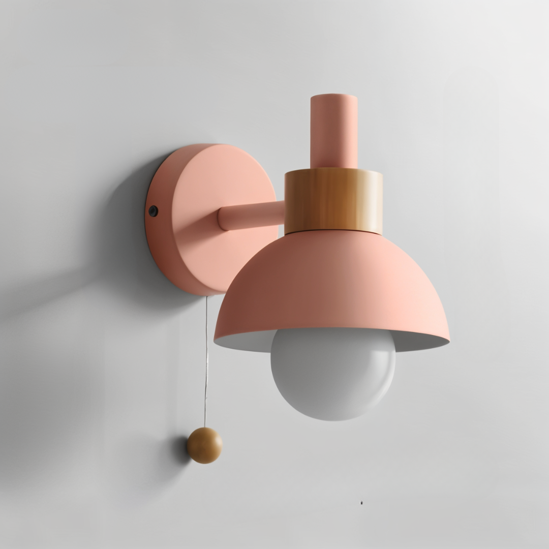 Applique murale Floroux – Design scandinave avec interrupteur à tirette