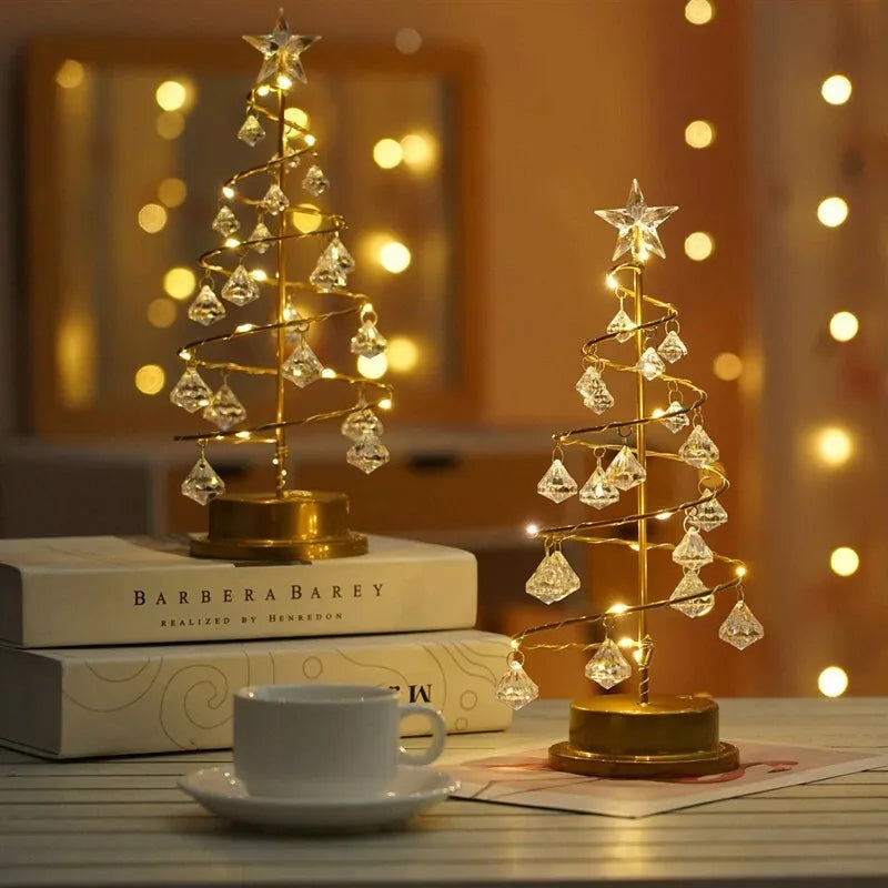 Floroux - Lampe de sapin de Noël LED festive pour une ambiance de vacances chaleureuse