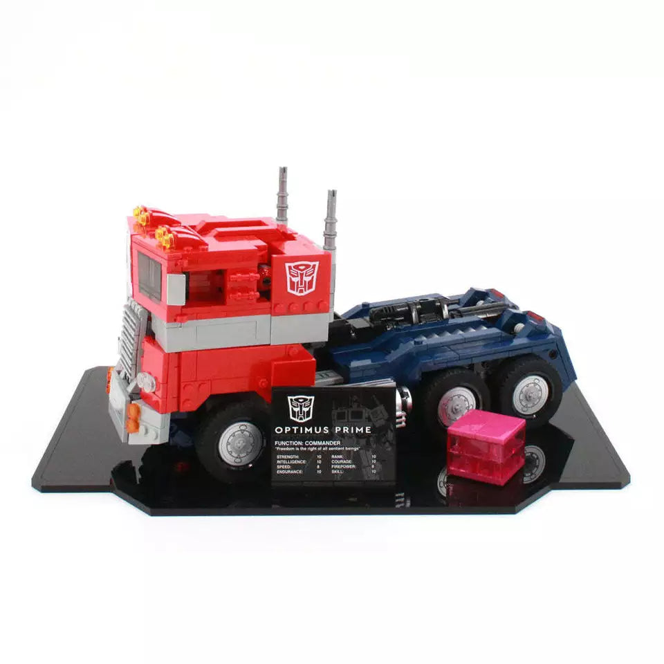 Ensemble de blocs de construction de voiture robot Optimus Prime Transformer - 1580PCS Jouet STEM cadeau pour enfants