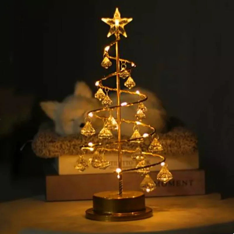 Floroux - Lampe de sapin de Noël LED festive pour une ambiance de vacances chaleureuse