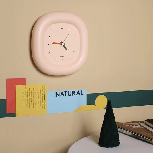 Horloge murale à bulles créative simple